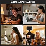 2500mAh Clip-On Selfie Light, 5W Portable Dimmable Ring Light for Video (500LM, CRI≥95) - Perfect for TikTok, Vlogging, Photography, and Video Conferences