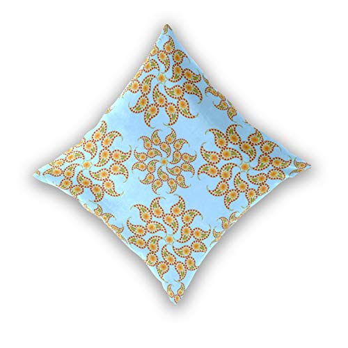 MNSRUU Mandala-Zeichnung, orientalischer Stil, Kissenbezüge für Sofa, Bett, Wohnzimmer, 2 Stück, quadratisch, 40,6 x 40… – Bild 3