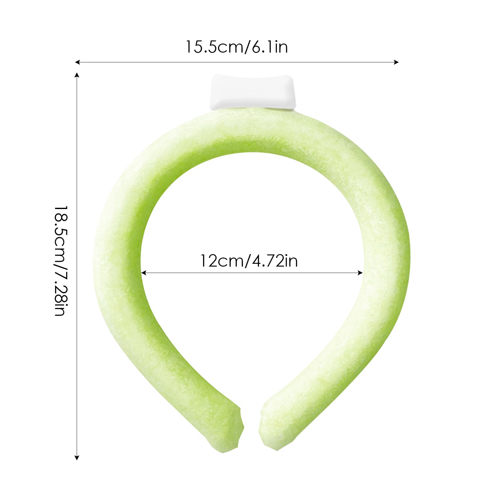 Kühlring am Hals – -Kühlband, flexibles Eisband, bequemer Kaltschlauch | Design gegen Kältetherapie im Freien, kostenlose Krallen zum Fahren des P