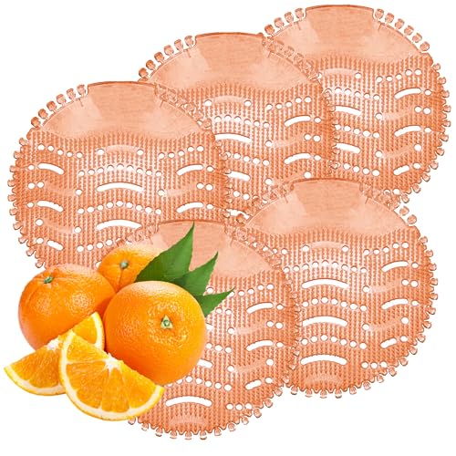 Urinalsieb | unterschiedliche Gerüche | unterschiedliche Verpackungsgrößen (Orange, 5 Stück)