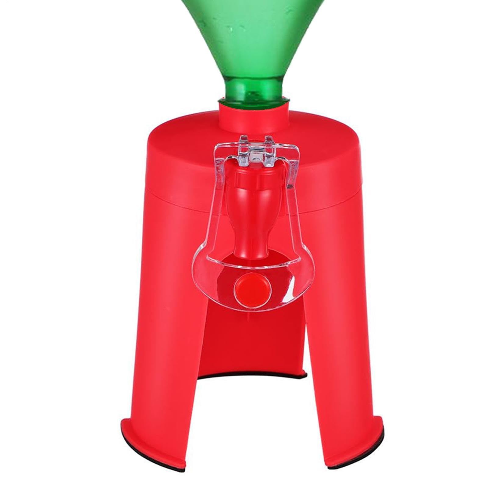 Soda Dispenser – ABS 12x17cm | Hand Pressure Inverted Cola Drinking Saver, Compact Soda Dispenser Gadget For Home Bar Accessory, Camping Picnic | For Parties Outdoor Events And Daily Use