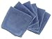 Shaxon Ultra Absorbent Microfiber Cleaning Cloths, 6 Pack, Blue, 12 x 12 Inches