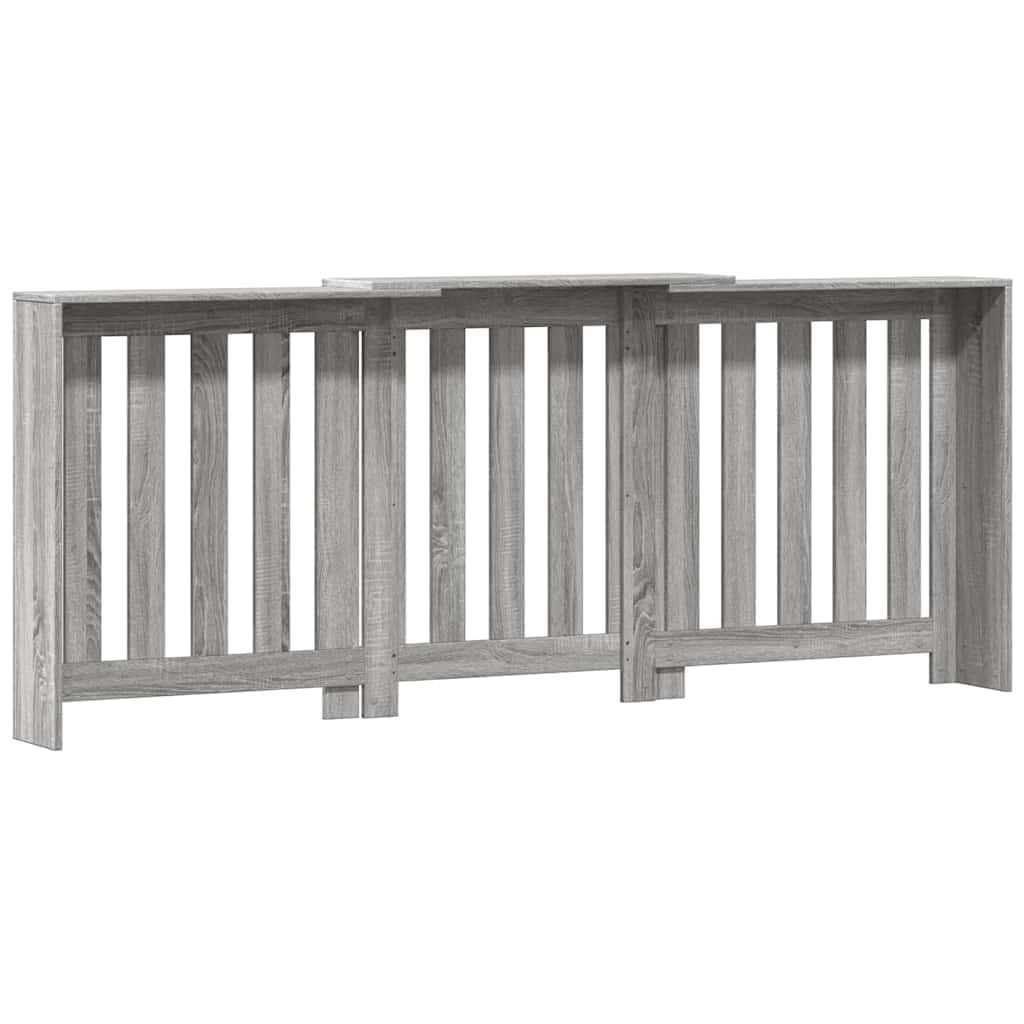 Revestimiento para radiadores Sonoma, 205 x 21,5 x 83,5 cm, material de madera, diseño moderno, duradero, resistente a la humedad, práctico estante para salón