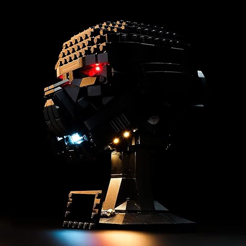 Miniatura 8 de Kyglaring Kit de iluminación LED diseñado para Lego Star Wars Dark Trooper Helmet 75343 Kit de construcción modelo, sin juego de Lego (versión