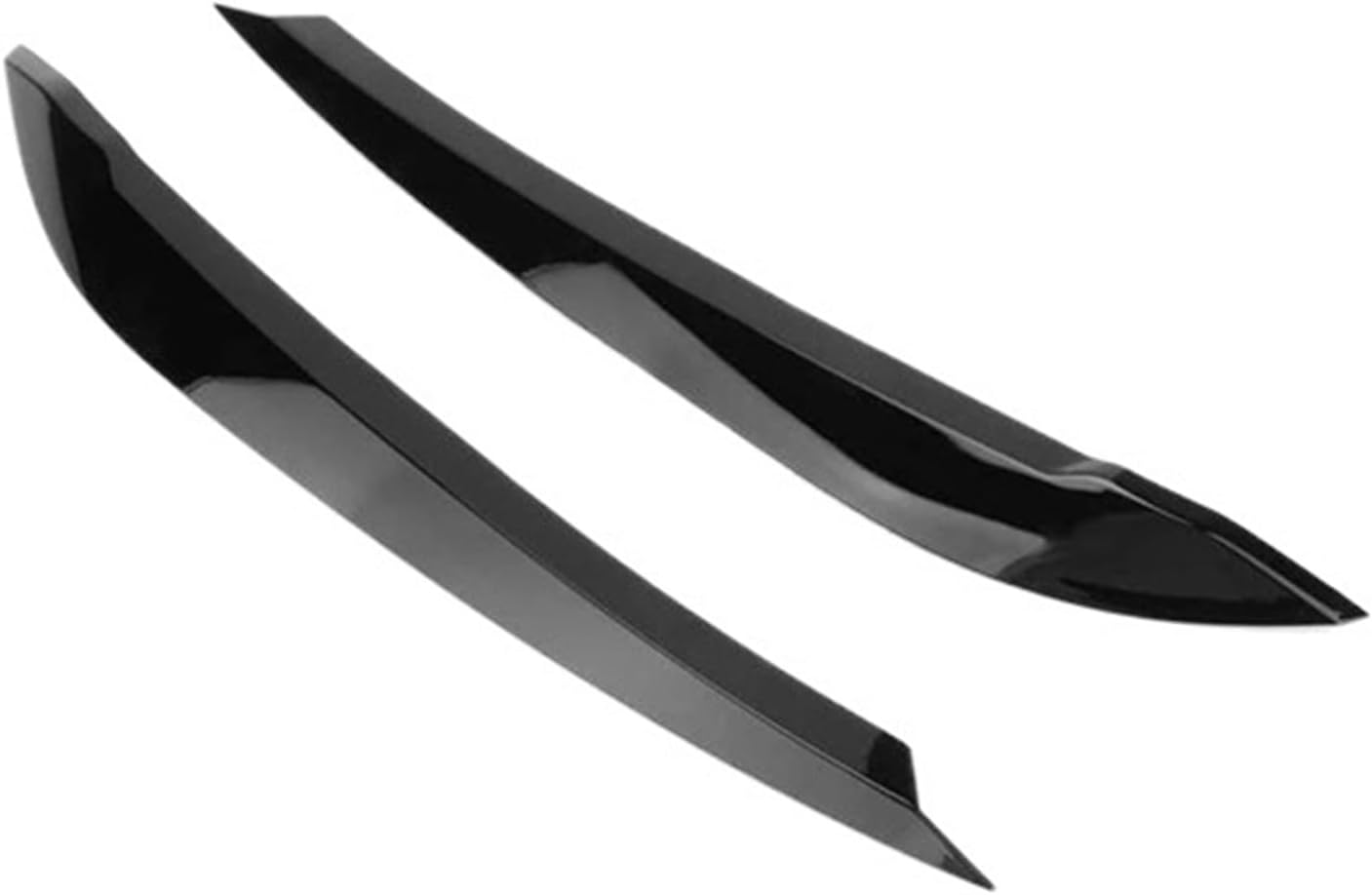 Front Headlight Eyelids Eyebrow Trim Sticker(Carbon Fiber Color)