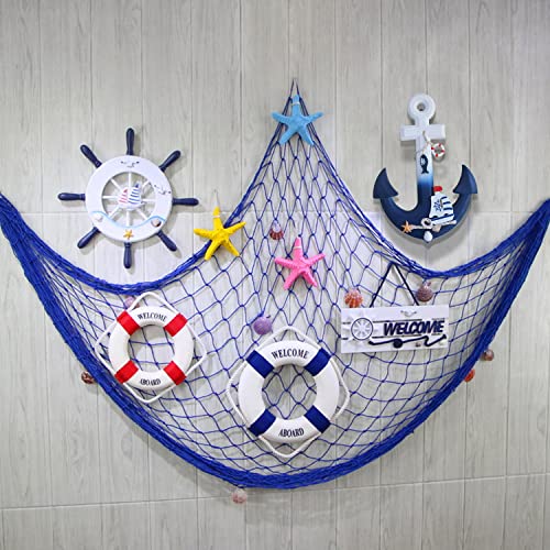 Nautical Welcome Sign Wall Decor Beach Door Hanging Wall Art Mediterranean Retro Plaque with Boat Rudder Seagull Ornament 11 x 4.3" Coastal Themed Decorative for Bathroom Living room Home Decoration - Image 6