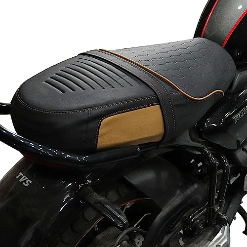 Image of TVS Seat Cover for Sweat Free Comfortable Riding| Nylon Thread Stitching for Strength| Bike Riding Accessories|Heat & UV Ray Protection|Enhanced Tear Resistance