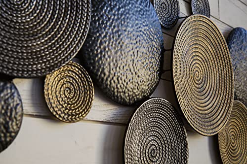Signature Design by Ashley Circle Metal Wall Sculpture, 46x23 in, Emsley - image 4