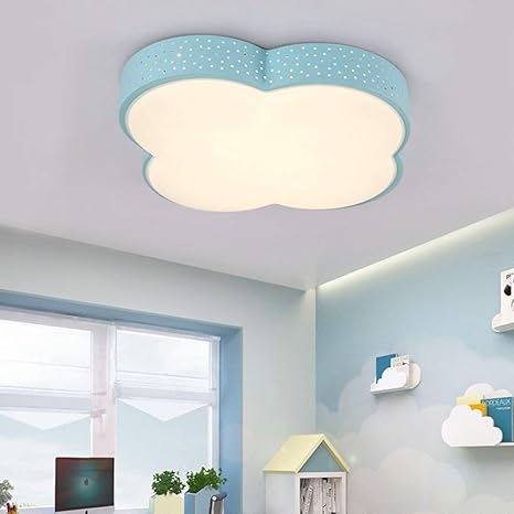 Amazon Co Jp 天井照明の子供部屋鉄のシンプルでモダンな雲天井照明創造的な男性の女の子の部屋寝室の天井照明 省エネ天井照明 ホーム キッチン