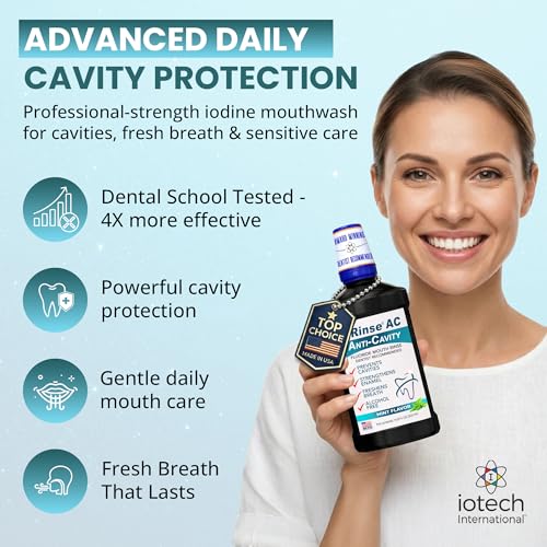 Image of ioRinse AC Anticavity Mouthwash with Fluoride & Molecular Iodine,16.9 fl oz