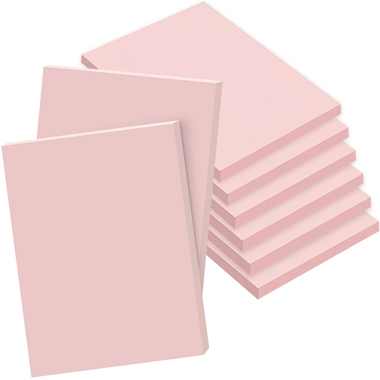 8 Stück Rosa Gummi Schnitzblöcke, 20x15x0,8cm Weiche Linoleum Druckplatten, Stempelgummi zum Schnitzen und Drucken, Einfach zu Schneiden für DIY Printmaking, Handwerk