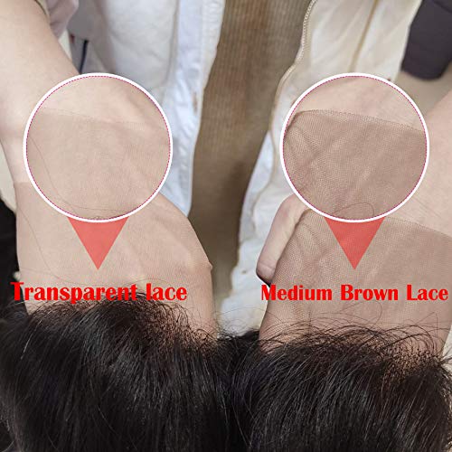 Miniatura 7 de Peluca de cabello humano con encaje frontal transparente HD de 13 x 4, color degradado T427, cabello humano prearrancado con abuelitos, nudos