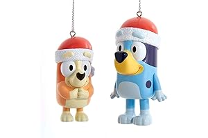 Kurt Adler Bluey and Bingo Ornaments