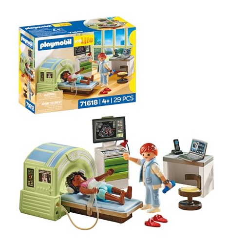 PLAYMOBIL | My Life | MRT mit Patient | Realistische Untersuchung beim Radiologen | Zu ĂĽber 80 % aus recycelten und biobasierten Materialien | Detailreiches Spielzeug fĂĽr Kinder ab 4 Jahren | 71618