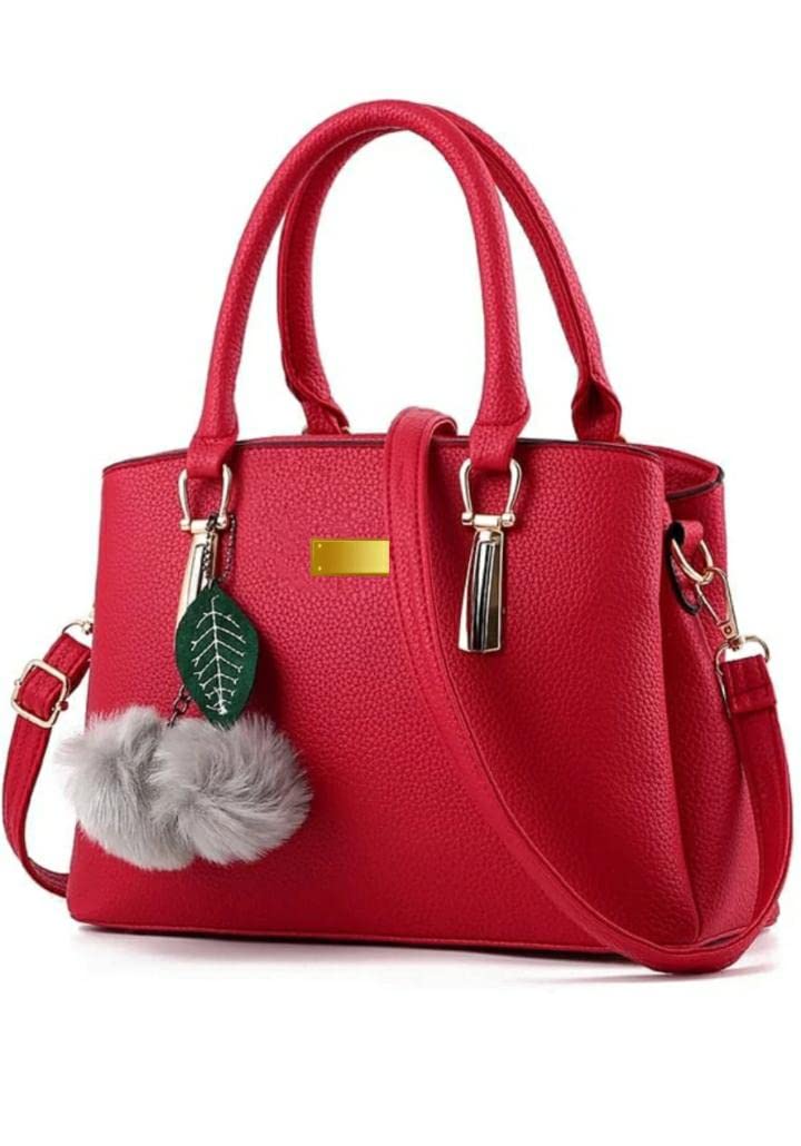 GenericWomen's PU leather handbags, shoulder bag purse with long strap, hand held bag queen collection