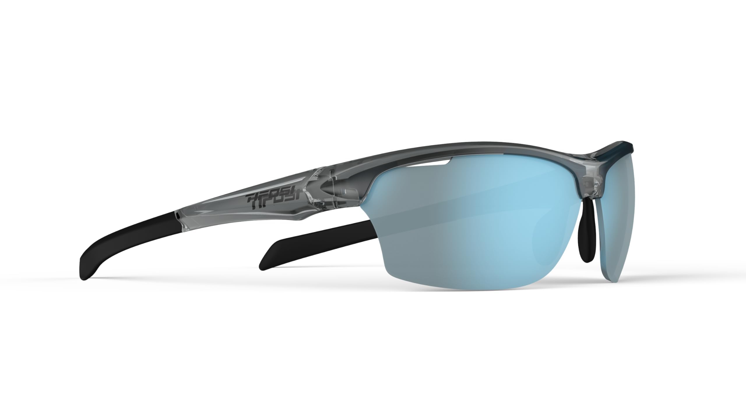Tifosi Gafas de sol intensas, ahumadas de cristal, color azul brillante, talla única, Cristal ahumado, Talla única