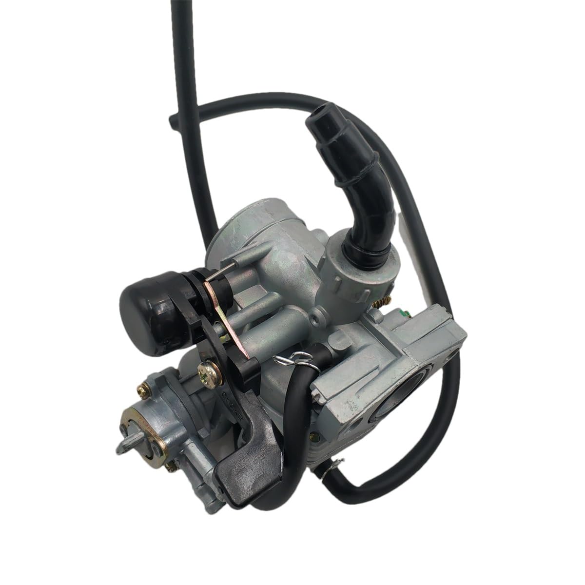 Części motocyklowe PZ17 gaźnik motocyklowy 17mm dławik ręczny z przełącznikiem paliwa Petcock być kompatybilny z dla Honda C70 C90 Części motocyklowe