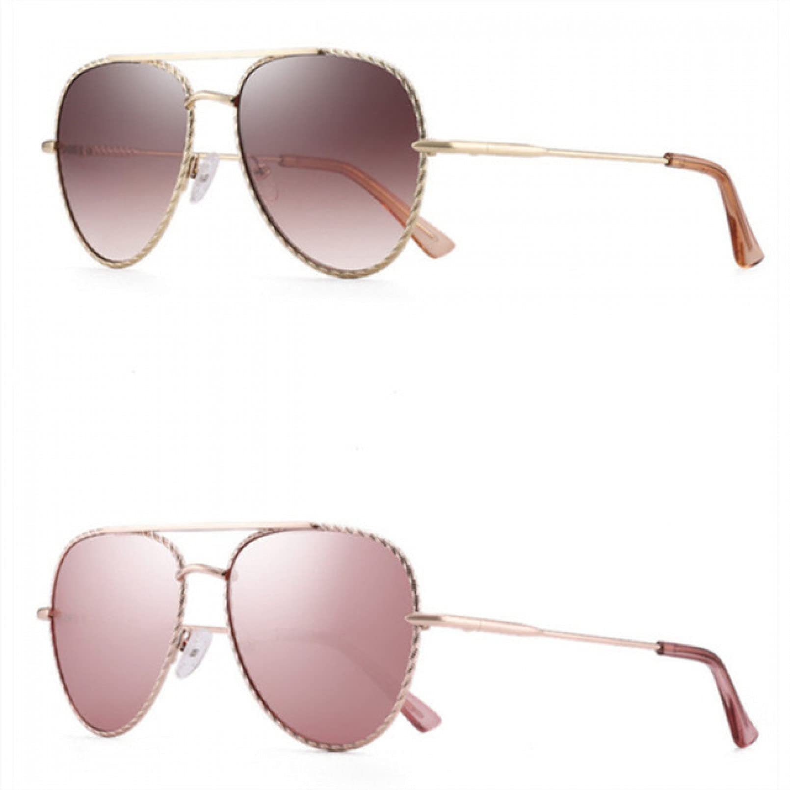 BAJIE Gafas De Sol, Gafas De Sol De Piloto, Gafas De Mujer, Gafas De Sol De Conducción Rosadas, Gafas De Sol para Hombres Y Mujeres, Gafas De Sol Feminino