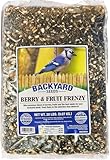CountryMax Backyard Seeds Berries 'N Fruit Bird Seed – Premium Blend for Wild Birds with Dried Fruit & Berries, 20 lb Bag