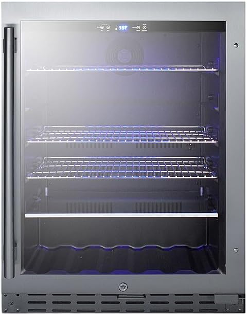 Summit Appliance ALBV2466CSSLHD 4.2 cu ft Beverage Cooler Stainless Steel