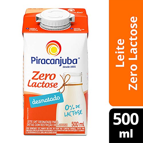 Leite Desnatado Zero Lactose Piracanjuba 500ml