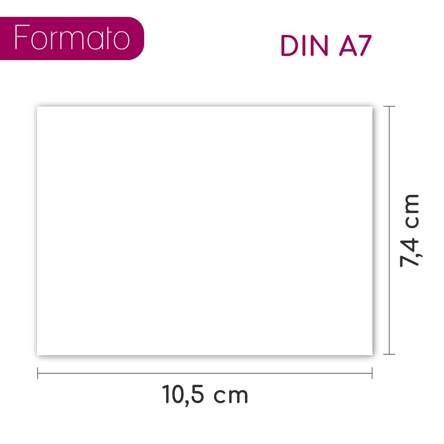 Set 100 Biglietti Bianchi DIN A7 - Carta 300 G/m² Per Appunti, Cartoline DIY, Younikat - Foto 6