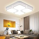 rahmennummer etz 250  LED Modern Deckenlampe Deckenleuchte Quadrat Energiespar Wohnzimmer Schlafzimmer Korridor Acryl-Schirm Rahmen Flur Lampe Schlafzimmer Küche Energie Sparen Licht Durchbohrte Wandleucht (48W Dimmbar)