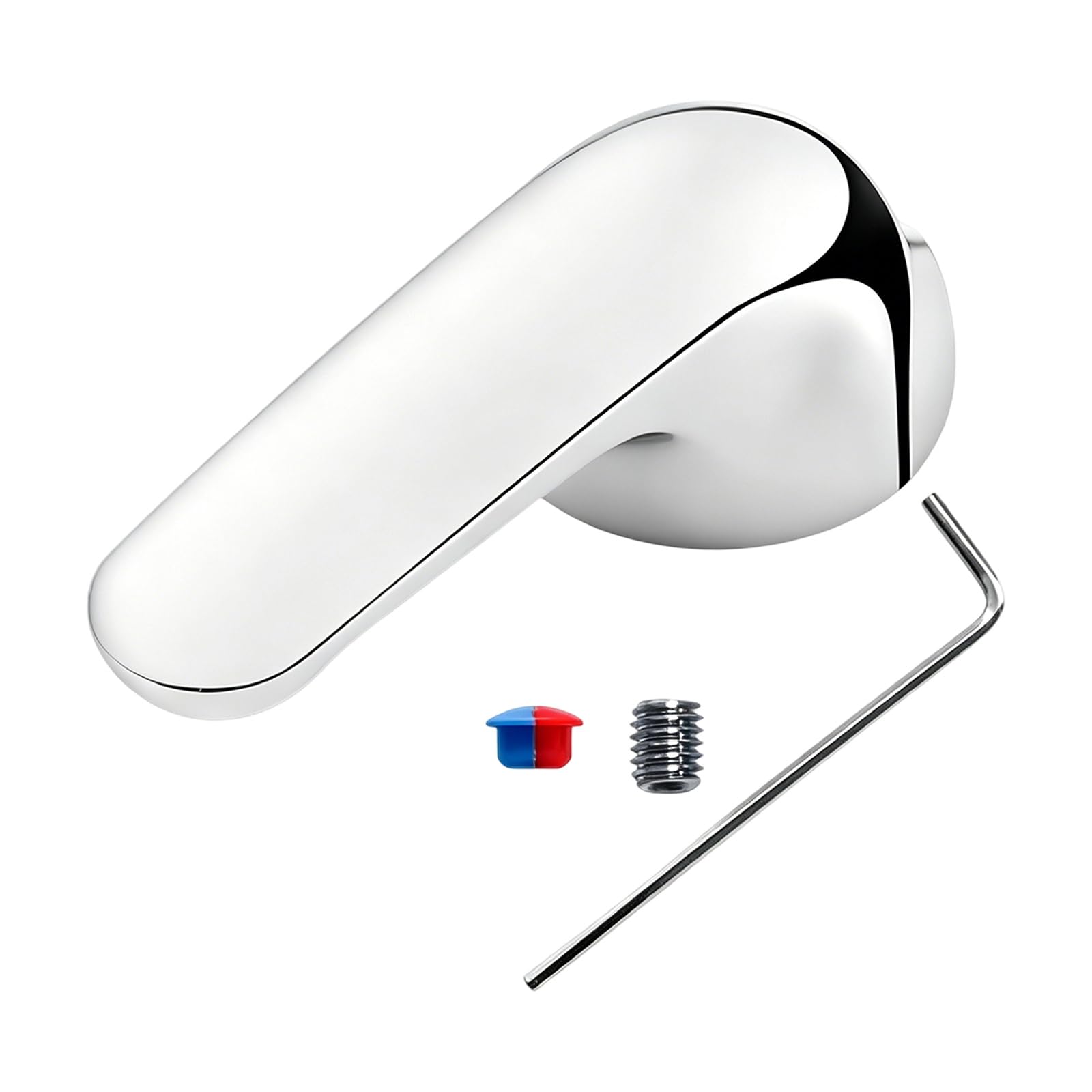 Single Metal Levers H79 Shower Handle Replacement with Ergonomic Grip for Precisely Temperature Control Shower Handle Replacement