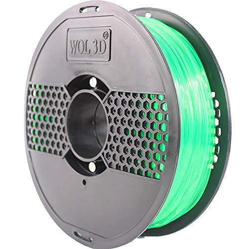 Image of WOL3D 1kg 2023 New PLA PRO+ with Improved Formula (Crystal EMRALD Green) Made in India 3D Filament.