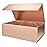 Gift Box 10 x 6 x 3 with Magnetic Closure Lid Gift Boxe for Presents,Bridesmaid Gifts Boxes,Cute Box,Birthday Box,Luxury for Gift Packaging, Magnetic Gift Boxe for Wrapping Gifts (Rose Gold)