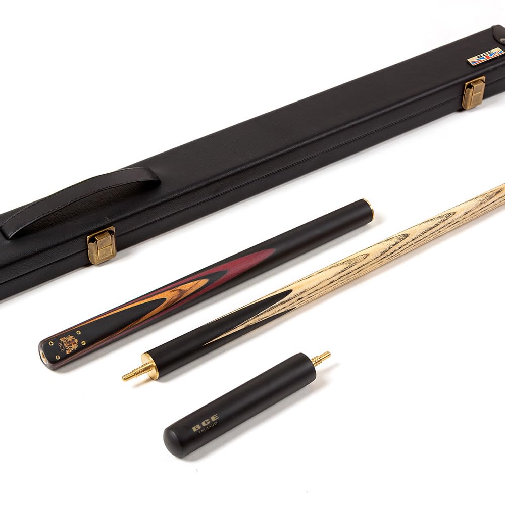 BCE Heritage Sapele Mahogany ¾ Cut Cue- 145cm- 9.5mm tip with 15cm extension and hard case