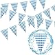 30M Bayrische Deko Oktoberfest Party Girlande Oktoberfest Wimpel Bayern Deko Wimpelkette Blau und Weiß Wetterfest Banner Schulanfang Einschulung Deko