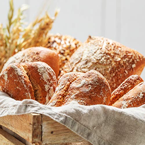 4 Pezzi Borsa di Pane di Lino Borse per
