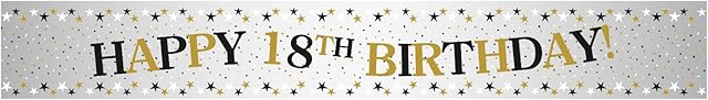Amscan 9913758 Sparkling Celeb 18 Foil Banner