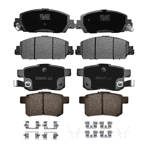 Image of PM Auto Front Rear Brake Pads Replacement For 2013-2017 Honda Accord, Set of 8 Ceramic Brakes Pads