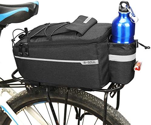 JUST DO Bike Bag Back Rack Bag Waterproof Bicycle Panniers Carrier Cooler Big Capacity With Bottle Bag For Rear Rack
