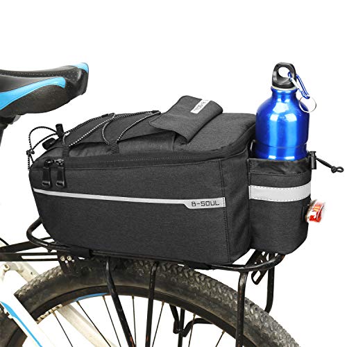 VERTAST Bolsa para bicicleta con aislamiento aislado bolsa de equipaje mochila bolsillo lateral 10 L bolsas reflectantes (negro - aislado) Cover
