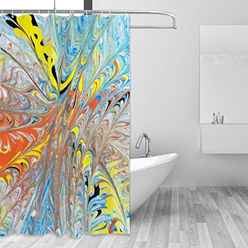 Rideau de douche de qualité supérieure en polyester imperméable 72x72 - 5