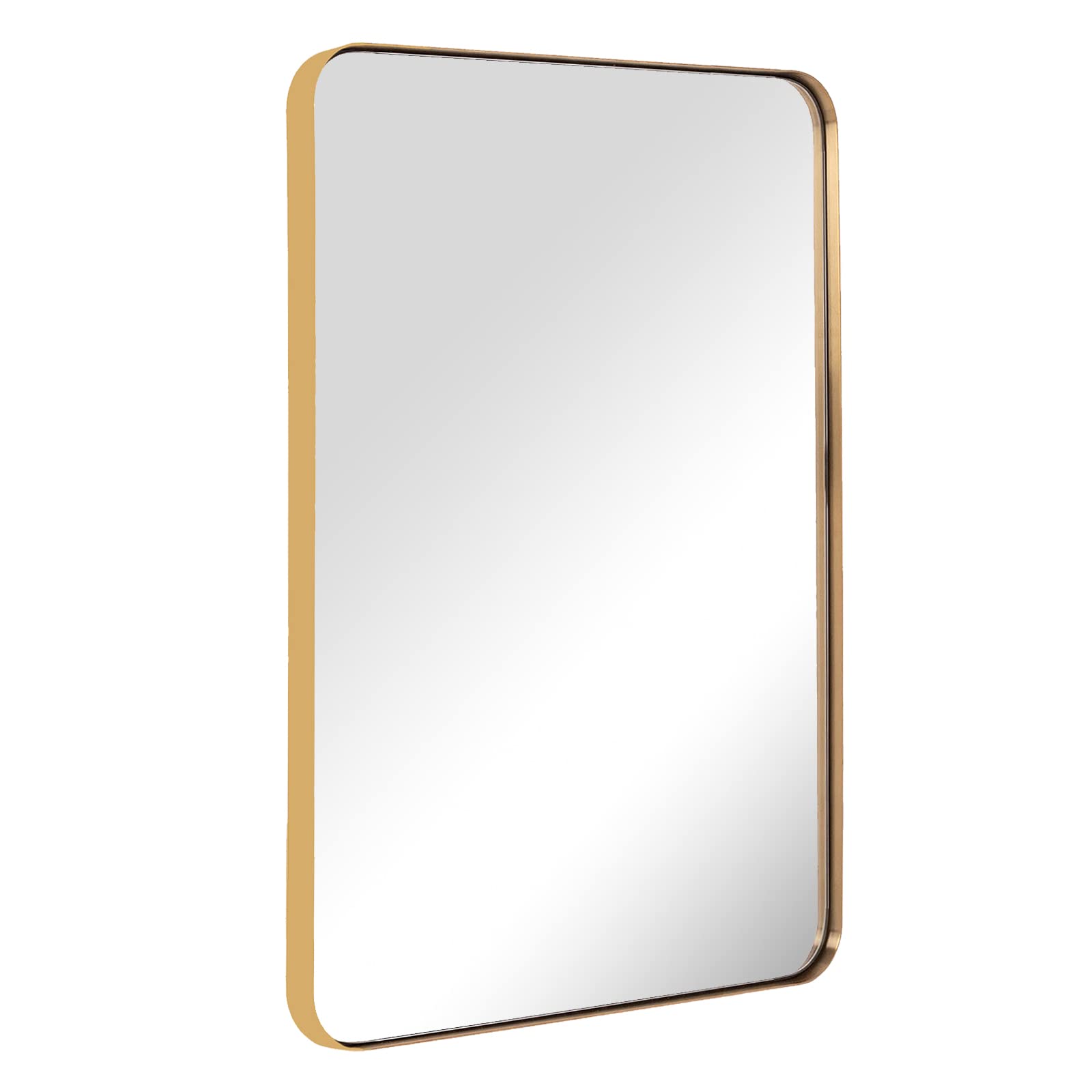 Buy ANDY STAR 30”x40”Gold Bathroom Mirror for Wall, Brushed Brass Metal