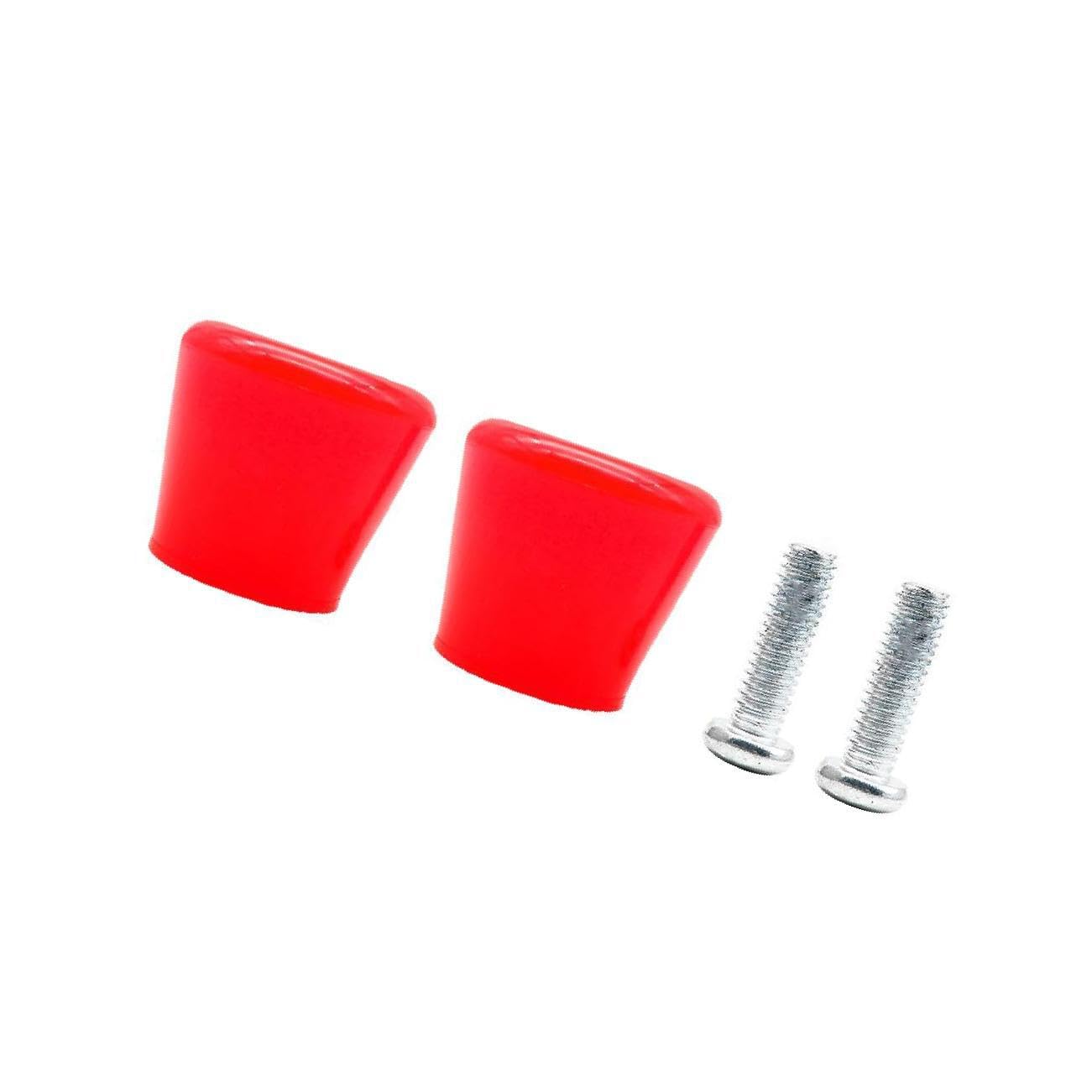 KIXZSAZ High-Performance 2x Inline Skates Roller Brakes Reliable Non-Slip Safety Stopper, Red, 34x36x45.5mm