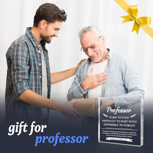 Image of Professor Gifts - Appreciation Thank You Gift for Professors, A Truly Great Professor Plaque Decor-Teacher's Day Gifts, Leaving Going Away Retirement Birthday Appreciation Gift for Professors