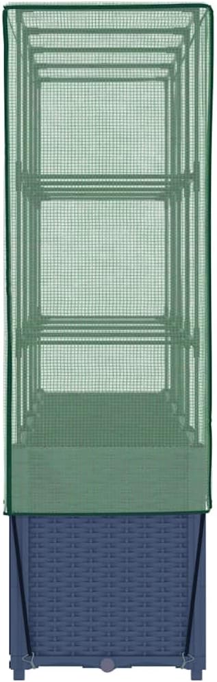 vidaXL Raised Bed Blue Grey Polypropylene Large