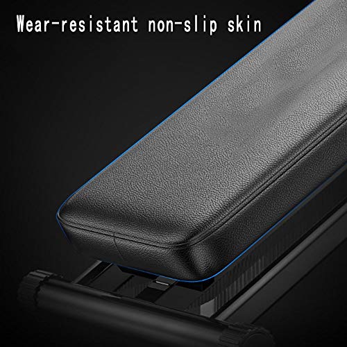 FEILA Adjustable Folding Fitness Barbell Rack and Weight Bench Weight Bench with Upgraded Wider Backrest Seat InclineDecline Exercise Workout Bench for Home Gym, Strength Training Full Body Workout