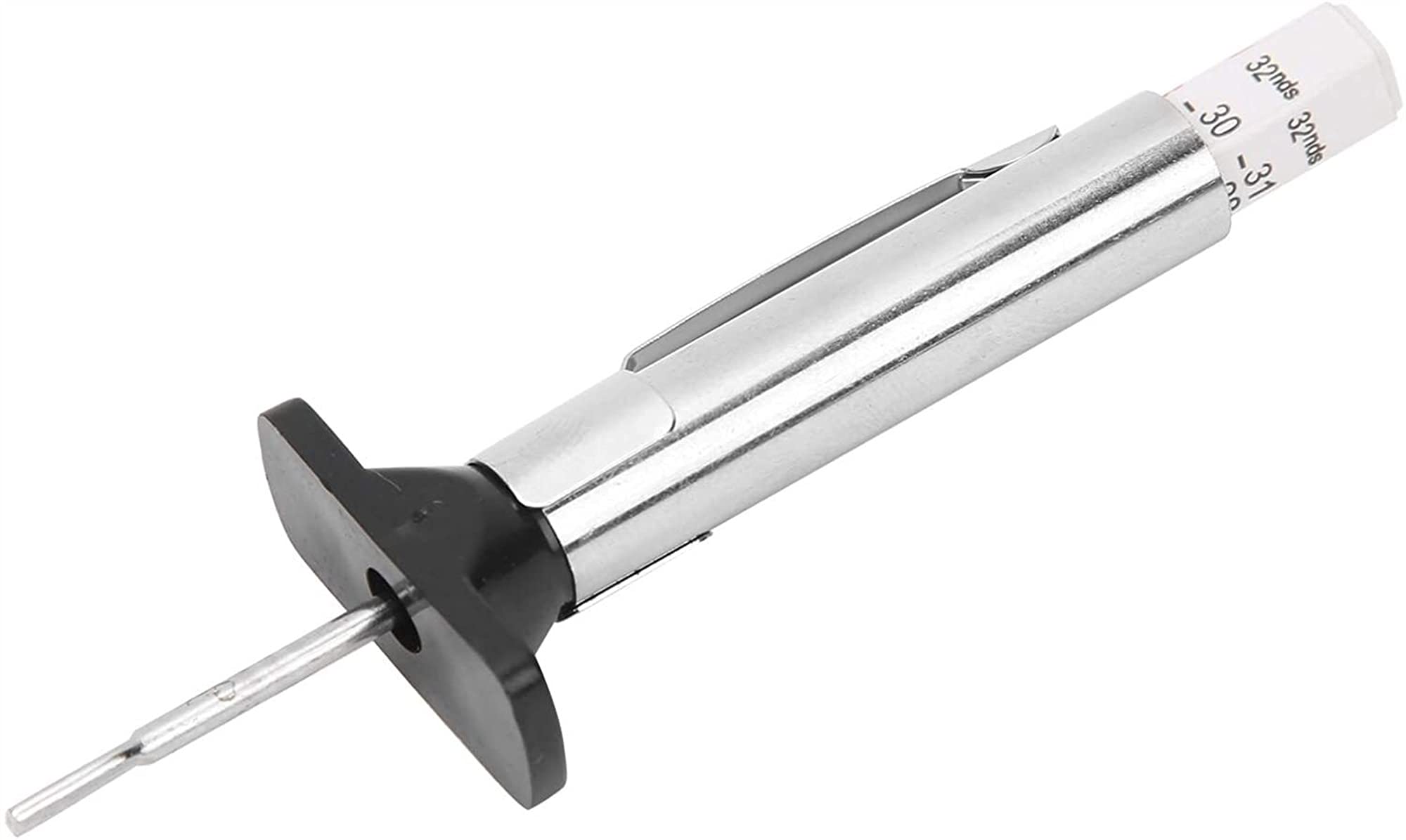 Reifentiefenmesser, 0–25 mm, Autoreifen-Profiltiefenmesser, Tester, Autoreifen-Messwerkzeug, universell (Color : Monochrome)