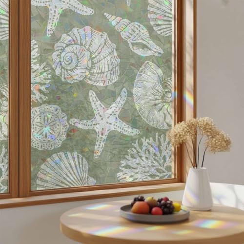 Vinilo decorativo para ventana Yukro Gray-green 17.7x39.3 pulgadas miniatura 4
