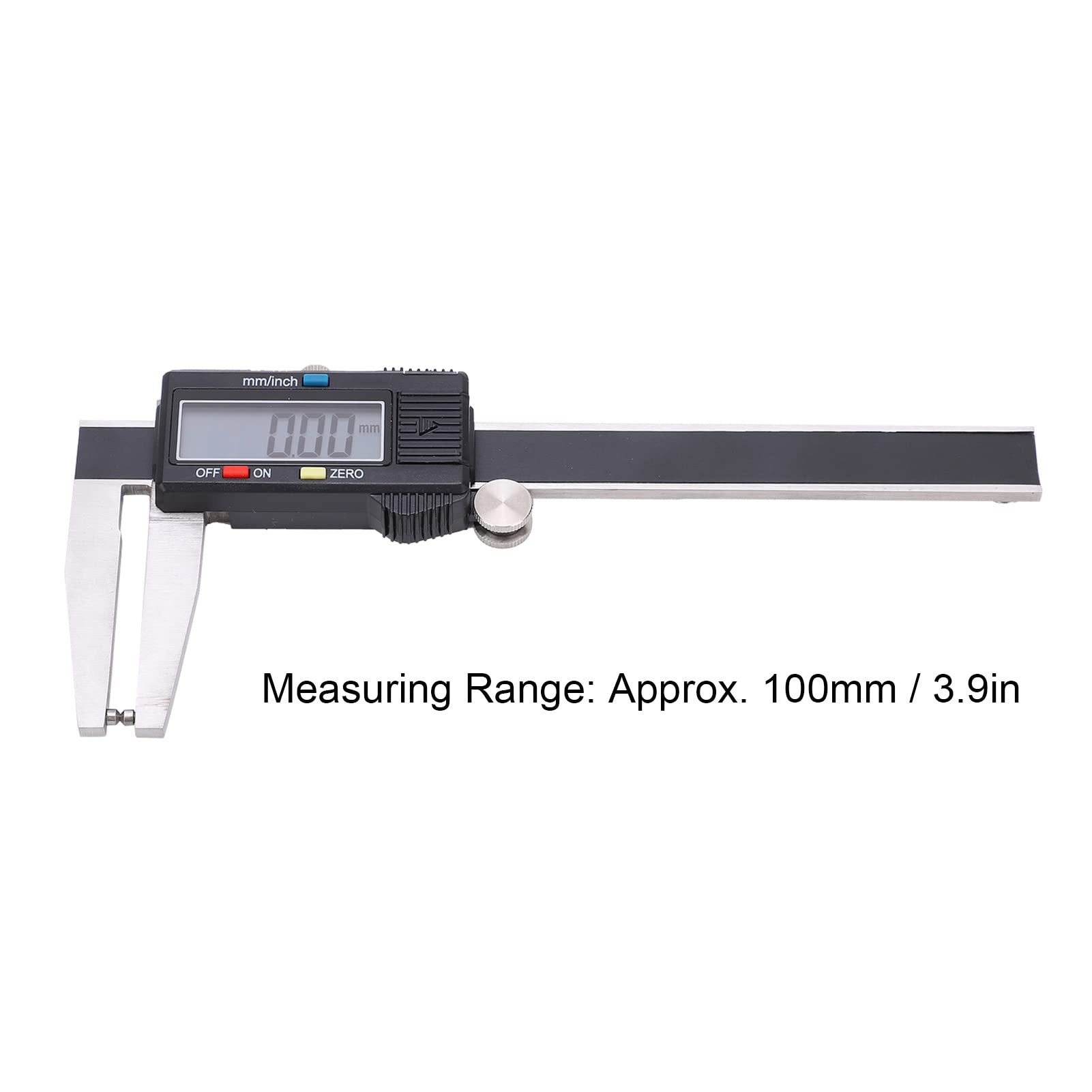 Calibrador de Disco de Freno Digital de 100 Mm, Herramienta de Medición con Regla Puntiaguda Vernier para Medición de Paredes de Tuberías y Orificios Profundos