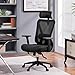 Yaheetech Office Chair Ergonomic Desk Chair High Back Computer Chair Swivel Executive Work Chair with Adjustable Headrest, Lumbar Support & 2D Metal Armrest for Home Office Study, Black