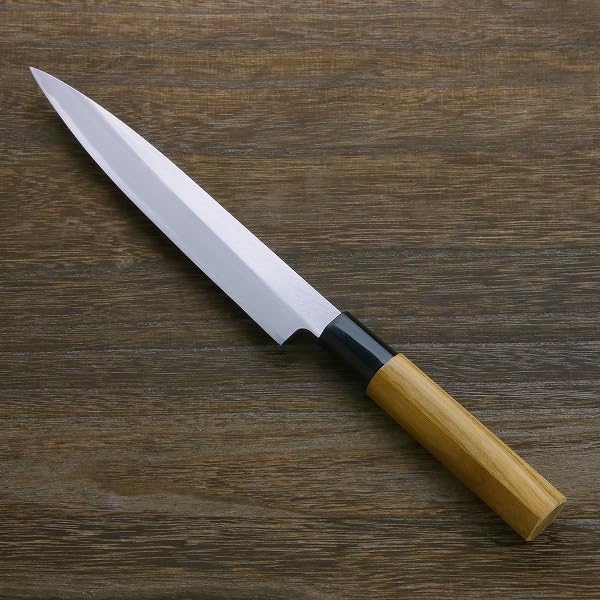 柳　左利き用 楽天市場】左利き用 切付柳刃包丁 尺（刃渡り300mm）尺一