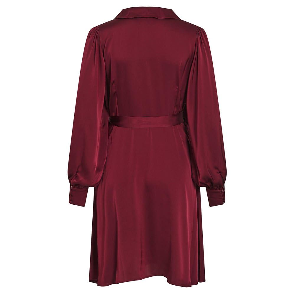 Vila Sukienka Kobiety Vienna Ravenna L/S Short Wrap Dress-noos