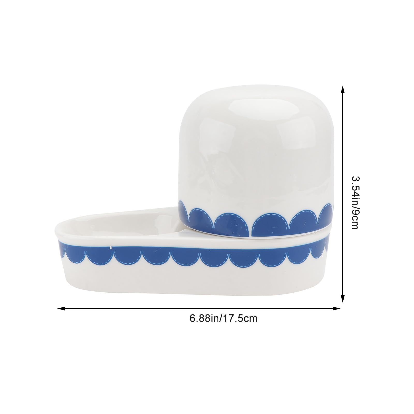 Outanaya Distributeur Eau Céramique pour Lapins Abreuvoir et Facile à Nettoyer Gamelle Suspendue pour Petits Animaux Accessoire Intérieur pour Cage Cadeau pour Amoureux des Animaux